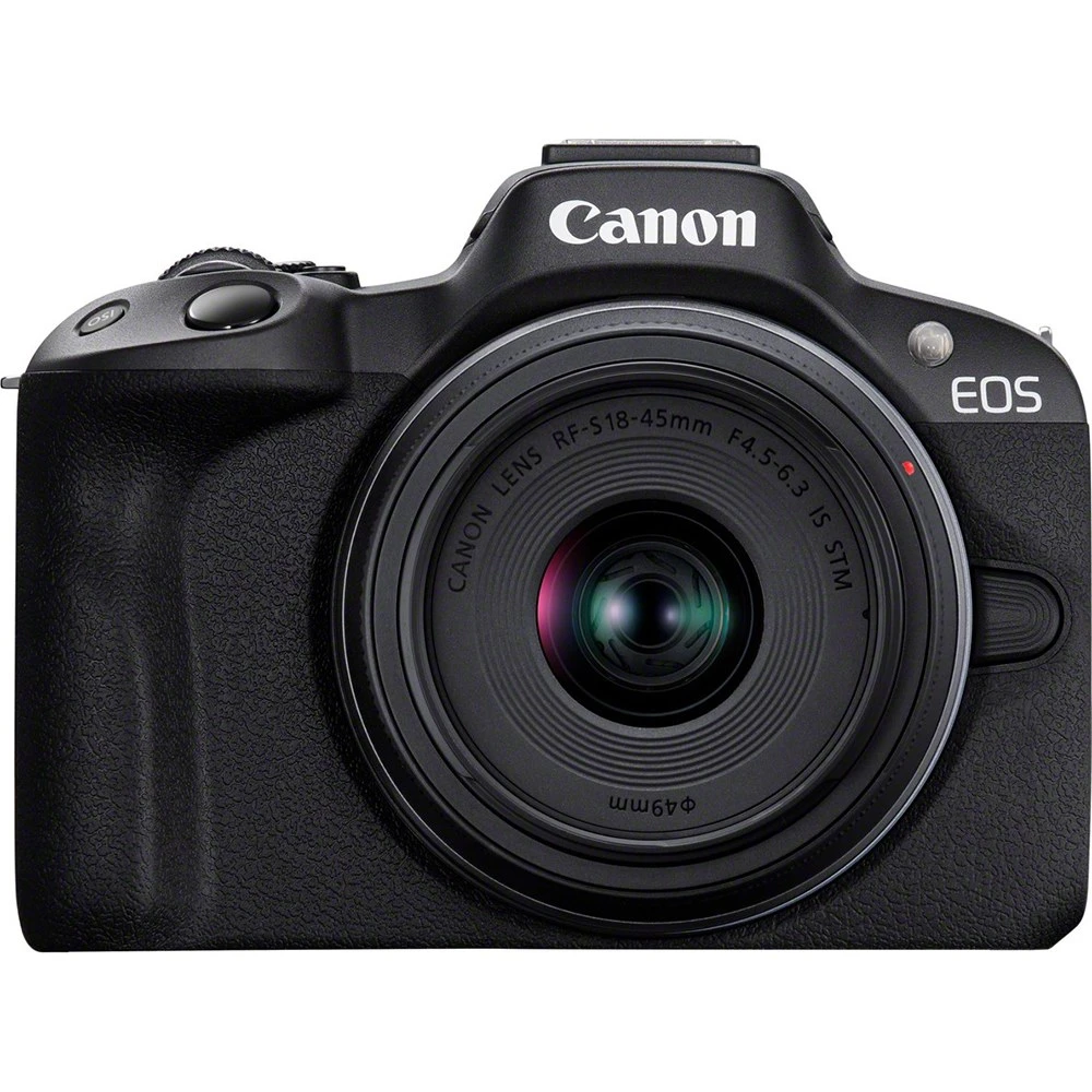 Canon EOS R50 Mirrorless Camera + RF-S 18-45mm F4.5-6.3 IS STM Lens (Black)-01