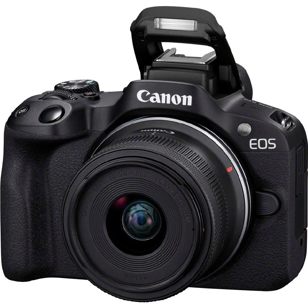 Canon EOS R50 Mirrorless Camera + RF-S 18-45mm F4.5-6.3 IS STM Lens (Black)-06