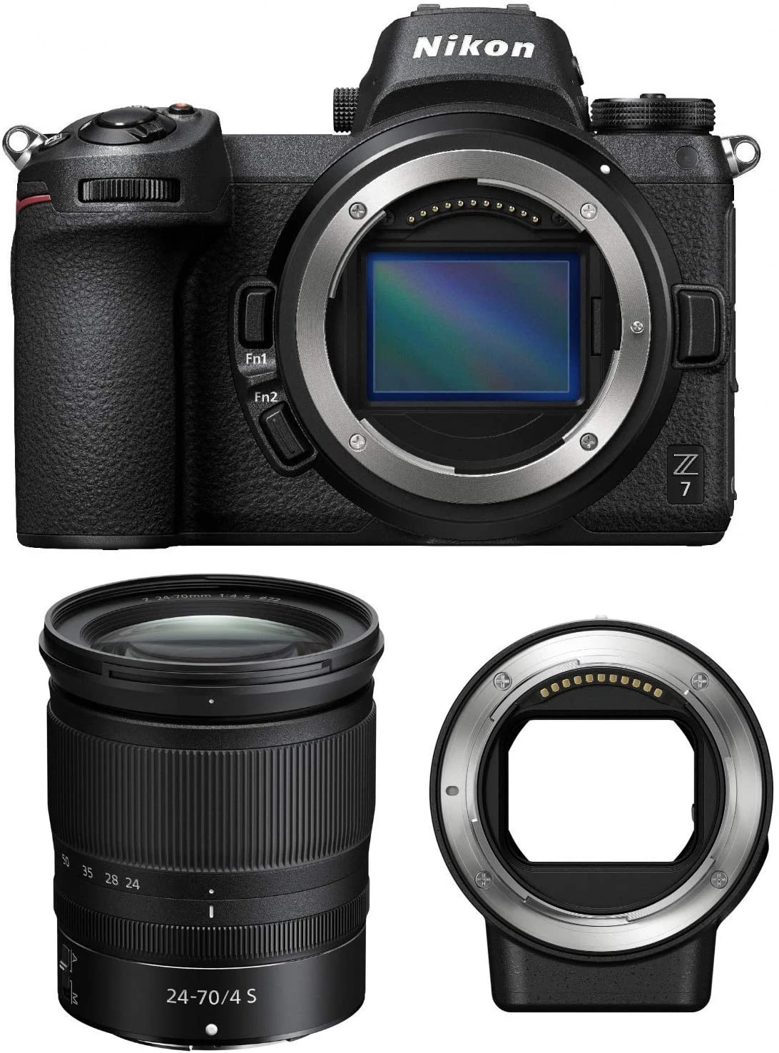 Nikon Z7 Mirrorless Digital Camera with 24-70mm Lens and FTZ adapter Kit--01
